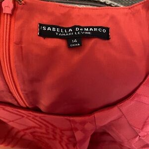 Isabella DeMarco Coral Midi Dress